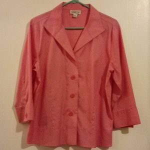 COLDWATER CREEK ladies sz medium button front top